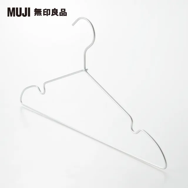 【MUJI無印良品】鋁製洗滌用衣架//3支組/肩帶型/約寬42cm(15入組/45支)
