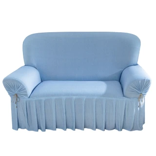 【格藍傢飾】歐式經典裙襬涼感沙發套2人座(多款可選)