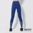 【Mollifix 瑪莉菲絲】水陸兩用速乾防曬動塑褲、瑜珈褲、瑜珈服、Legging(藍)