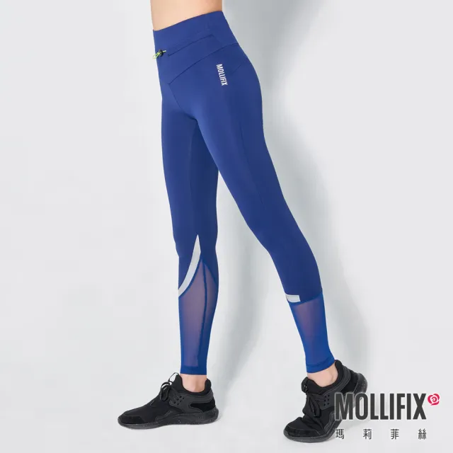 【Mollifix 瑪莉菲絲】水陸兩用速乾防曬動塑褲、瑜珈褲、瑜珈服、Legging(4色任選)