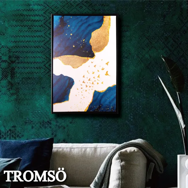 【TROMSO】北歐時代風尚有框畫-峽頂鉑金WA165(無框畫掛畫掛飾抽象畫)