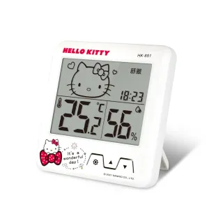 【Dr.AV 聖岡科技】HK-851 HELLO KITTY日式大螢幕溫濕度計(HELLO KITTY 三麗鷗正版授權 溫濕度計)