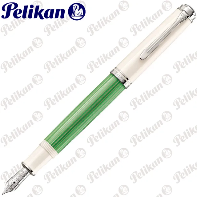 【Pelikan】百利金 M605 限量綠白條紋鋼筆(送原廠4001大瓶裝墨水)