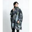 【KIU】成人空氣感有袖斗篷雨衣(163228 Zakka拼布風)