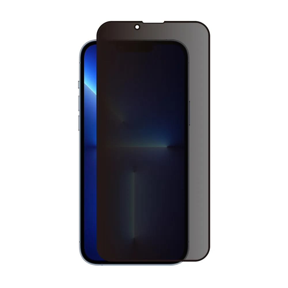 【RedMoon】APPLE iPhone 13 Pro Max 6.7吋 9H防窺玻璃保貼 2.5D滿版螢幕貼(i13ProMax)