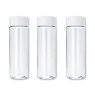 【日本IMOTANI】日本製透明隨身冷水瓶 500ml 3入組(黑白2色任選)