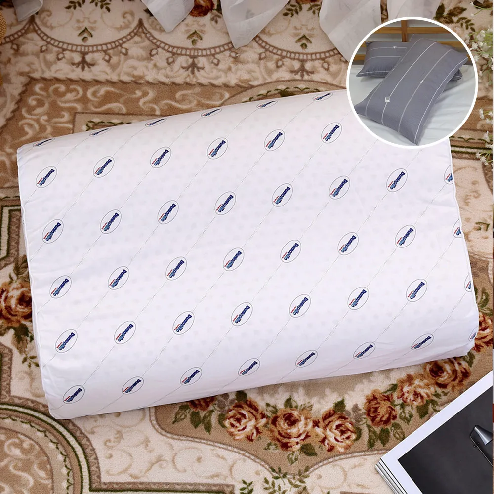 【貝兒居家寢飾生活館】英國百年品牌 Dunlopillo鄧祿普乳膠枕(加大人體工學型乳膠枕)