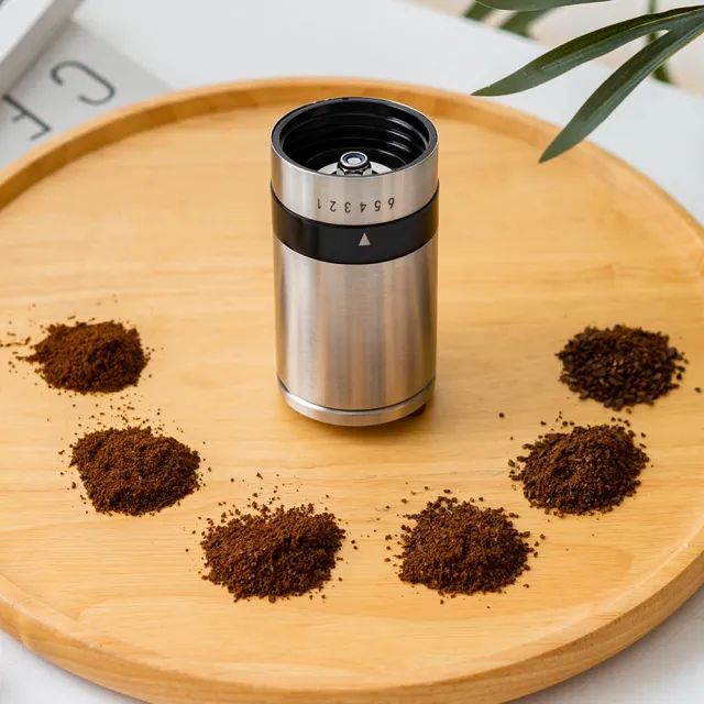 【PO:】手動式不銹鋼研磨咖啡器2.0(灰)