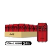 福利品/即期品【Coca-Cola  可口可樂ZERO SUGAR】易開罐330ml(24入/箱)