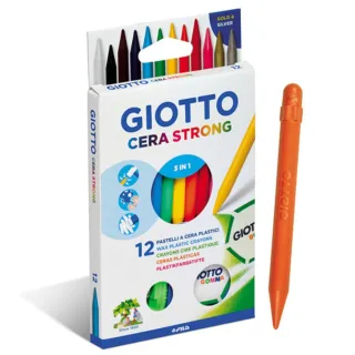 【義大利GIOTTO】小巨人可削式蠟筆12色