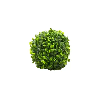 【YU Living 信歐傢居】仿真米蘭草球裝飾樹球二件組(二件一組/小/18cm/綠色/人造草球)