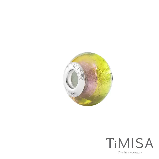 【TiMISA】薄荷綠香 純鈦飾品 琉璃串珠(11mm)