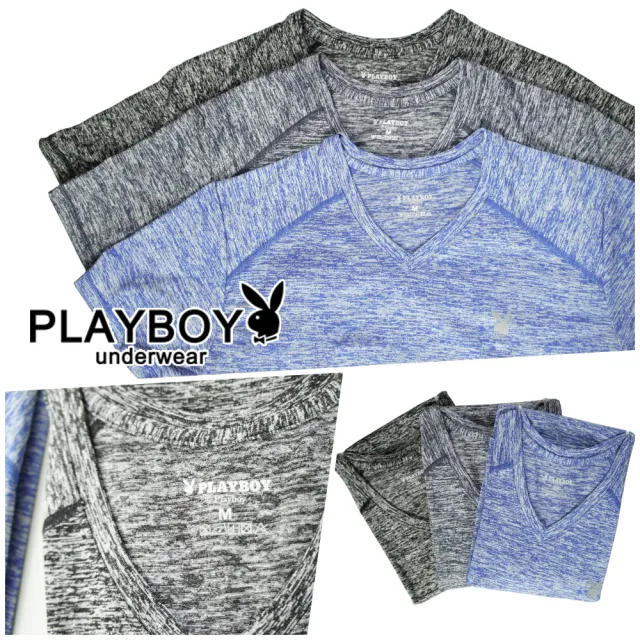 【PLAYBOY】任選_緞染紗舒適柔感排汗短袖衫(速達單件-3色)