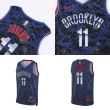 【NIKE 耐吉】球衣 Kyrie Irving 布魯克林 男款 NBA球星 11號 厄文 籃球 背心 藍 紅(DA6959-495)