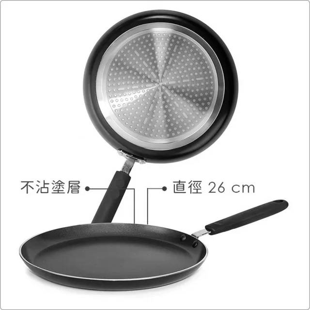 【IBILI】西班牙 Fusion不沾可麗餅鍋 26cm / 平煎鍋