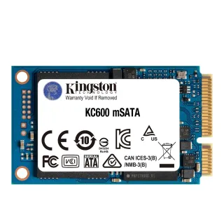 【Kingston 金士頓】KC600 mSATA 512GB 固態硬碟(★SKC600MS/512G)