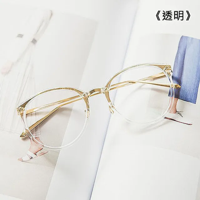 【ENANSHOP 惡南宅急店】阿拉蕾金屬平光眼鏡 韓國流行 眼鏡-0025M