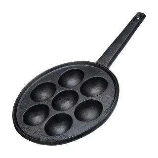 【KitchenCraft】7格鬆餅鑄鐵鍋(平底鑄鐵烤盤 煎盤)