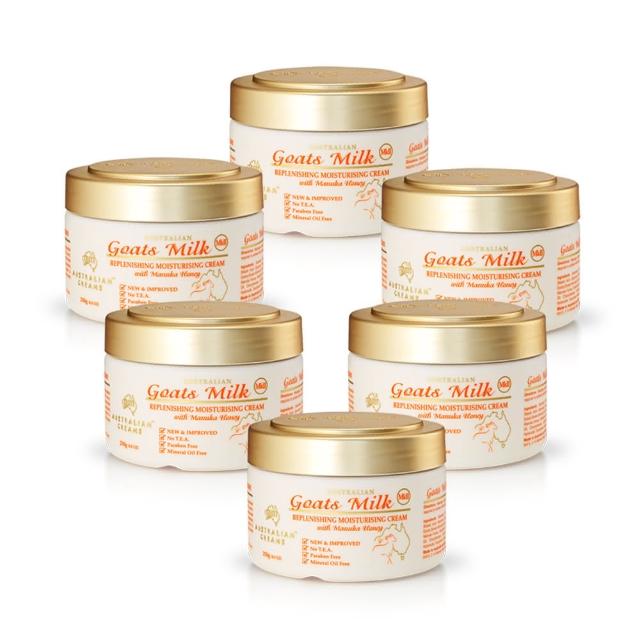 【澳洲 G&M】MKII金蓋山羊奶養護滋潤霜含曼努考蜂蜜(6入組  250g/罐)