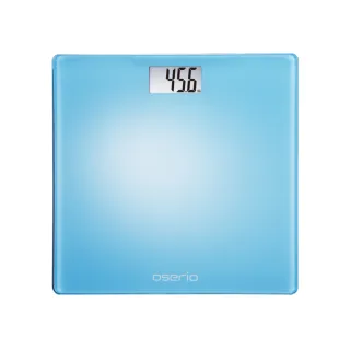 【oserio 歐瑟若】大螢幕視窗省電數位體重計 即站即測(BLG-261C 藍)