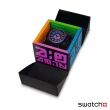 【SWATCH】BIG BOLD系列 TOUCHDOWN 紫色行星-錶盤為特殊相反設計-再送1組錶帶 手錶 瑞士錶 錶(47mm)