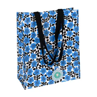【Rex LONDON】環保購物袋(藍花)