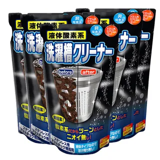【日本製ROCKET火箭】液體酸素系洗衣槽清潔劑390mlX5(5入組)