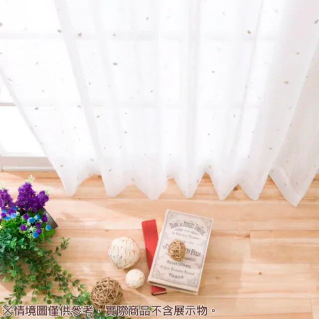 【NITORI 宜得利家居】蕾絲窗簾 窗紗 RUTRO 100×176×1(RUTRO 蕾絲窗簾 窗紗)
