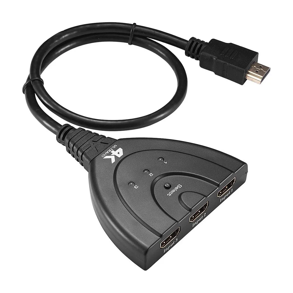 【Alanview】HDMI 4K2K三進一出切換器 v1.4 帶HDMI輸出線