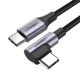 【綠聯】快充電競線 1M USB-C/Type-C 3A快充傳輸線(編織金屬版 公對公傳輸線)