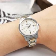 【SEIKO 精工】LUKIA 太陽能 電波錶 日期 鈦金屬手錶 銀白x鍍香檳金 28mm(1B35-0AN0KS.SSQV082J)