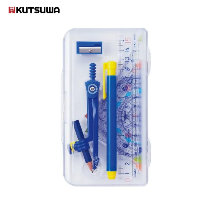 【KUTSUWA】高級學生數學尺規套組附筆削