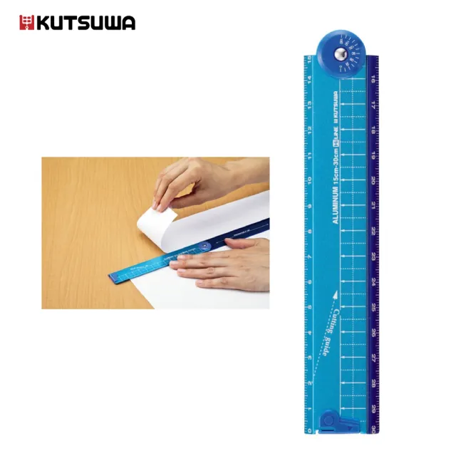 【KUTSUWA】高級鋁製折疊尺30cm