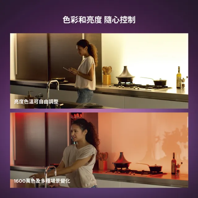 【Philips 飛利浦】Hue 智慧照明 全彩情境 藍牙燈帶氣氛延長3件組 氛圍娛樂首選(PH008+PH009+PH012)