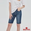 【BRAPPERS】女款 Boy Friend系列-中腰微彈性五分褲(深藍)
