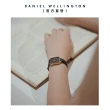 【Daniel Wellington】DW 手錶  Quadro Sheffield 20x26mm經典黑真皮皮革小方錶(兩色 DW00100435)