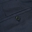 【ROBERTA 諾貝達】清新型男 簡約時尚 平面西裝褲(藍黑)