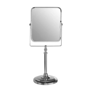 【Premier】Cassini長方高腳桌鏡 銀36cm(鏡子 化妝鏡)
