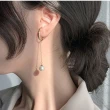 【Oni 歐妮】珍珠不對稱耳骨夾式耳環無耳洞耳扣耳夾耳窩夾(1對入)