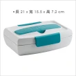 【TRUDEAU】扣式便當盒+餐具(環保餐盒 保鮮盒 午餐盒 飯盒)