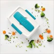 【TRUDEAU】扣式便當盒+餐具(環保餐盒 保鮮盒 午餐盒 飯盒)