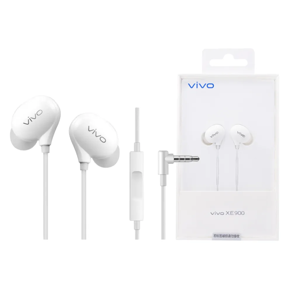 【vivo】原廠 XE900 HiFi音質入耳式 3.5mm L型插頭耳機(盒裝)