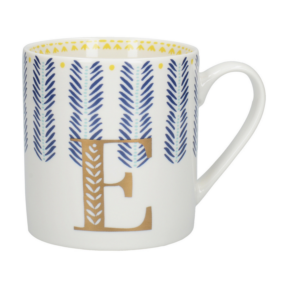 【CreativeTops】英國 英文字母馬克杯 E 350ml / 水杯 茶杯 咖啡杯