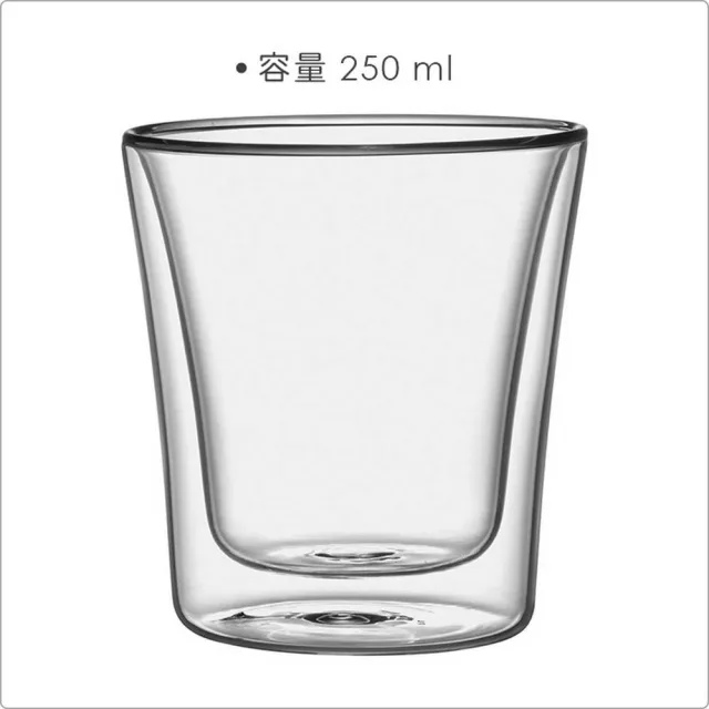 【TESCOMA】歐洲 雙層玻璃杯2入 250ml / 水杯 茶杯 咖啡杯
