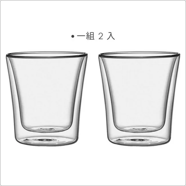 【TESCOMA】歐洲 雙層玻璃杯2入 250ml / 水杯 茶杯 咖啡杯