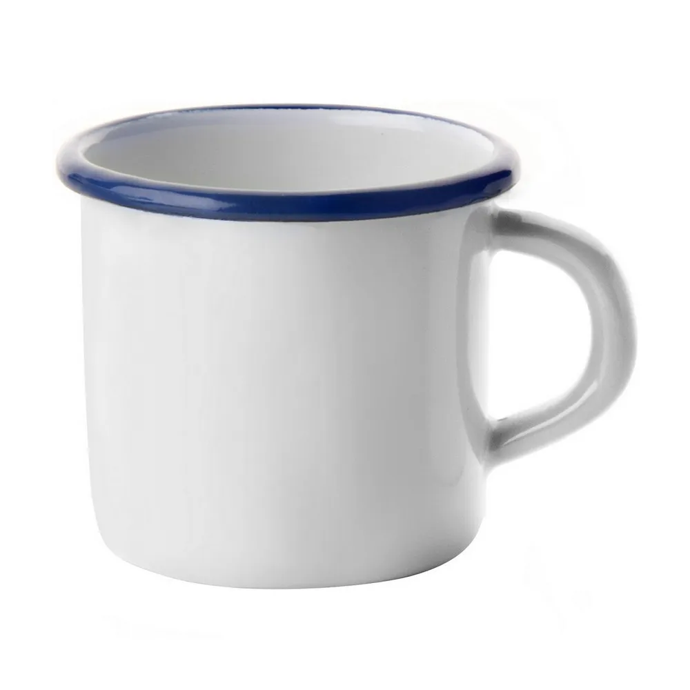 【IBILI】琺瑯馬克杯 藍350ml(水杯 茶杯 咖啡杯 露營杯 琺瑯杯)