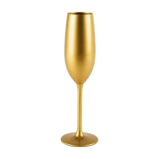 【EXCELSA】笛型香檳杯 金光210ml(調酒杯 雞尾酒杯)