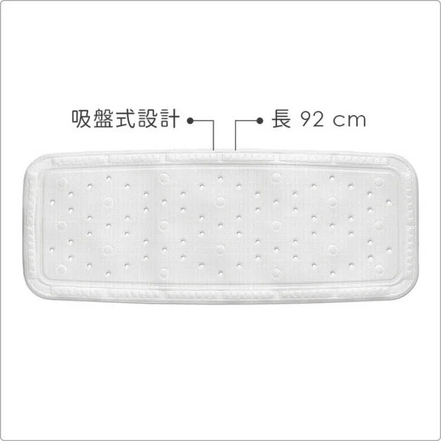 【KELA】德國 吸盤式防滑地墊 白92cm / 擦腳墊 腳踏墊 吸水墊