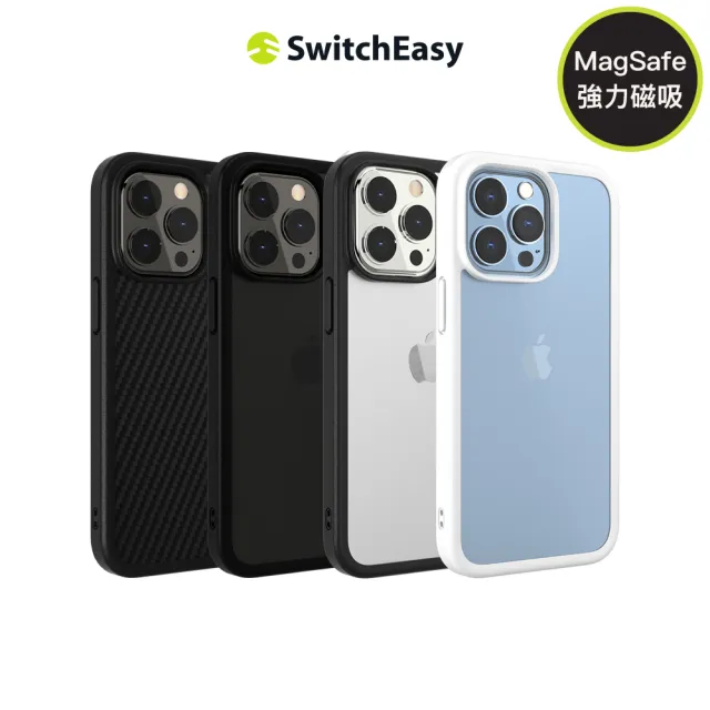 【SwitchEasy 魚骨牌】iPhone 13 Pro Max 6.7吋 AERO Plus 極輕薄軍規磁吸防摔手機殼(支援MagSafe)