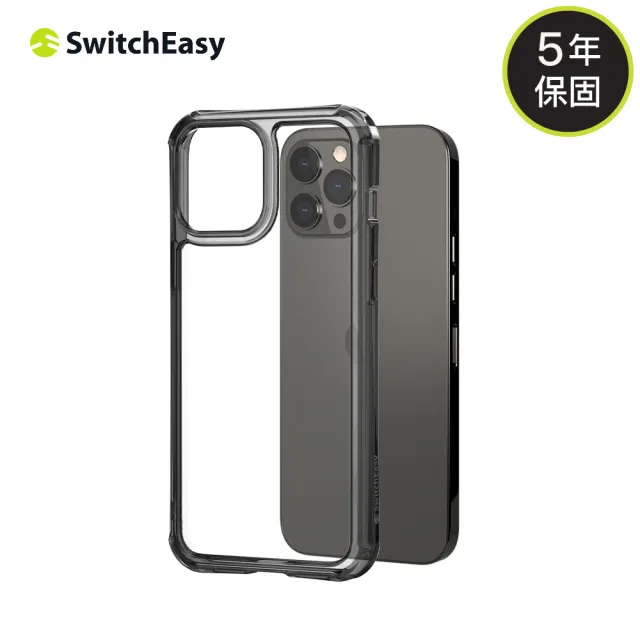 【SwitchEasy 魚骨牌】iPhone 13 Pro Max 6.7吋 ALOS 抗菌軍規防摔透明手機殼(五年保固 永不泛黃)